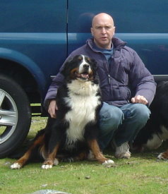 Sophie at 4&frac12; years with Mervyn on the hard knot pass in the Lake District